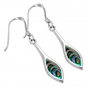 Abalone Shell Sterling Silver Earrings - e398